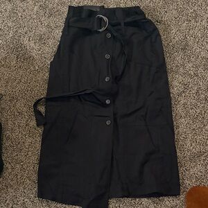 NWT belted button down midi skirt